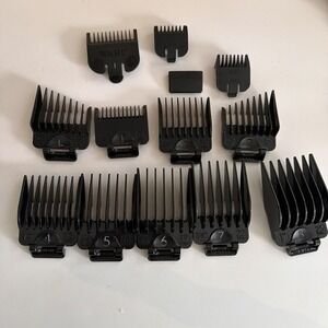 Wahl Clipper Guard Set #1–#8 + Extras Hair Cutting Guides OEM Black Lot Barber